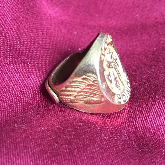 Vintage Brass American Airlines Junior Pilot ring - Picture 4 of 6
